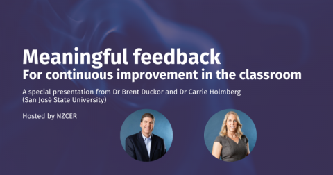 Meaningful feedback For continuous improvement in the classroom