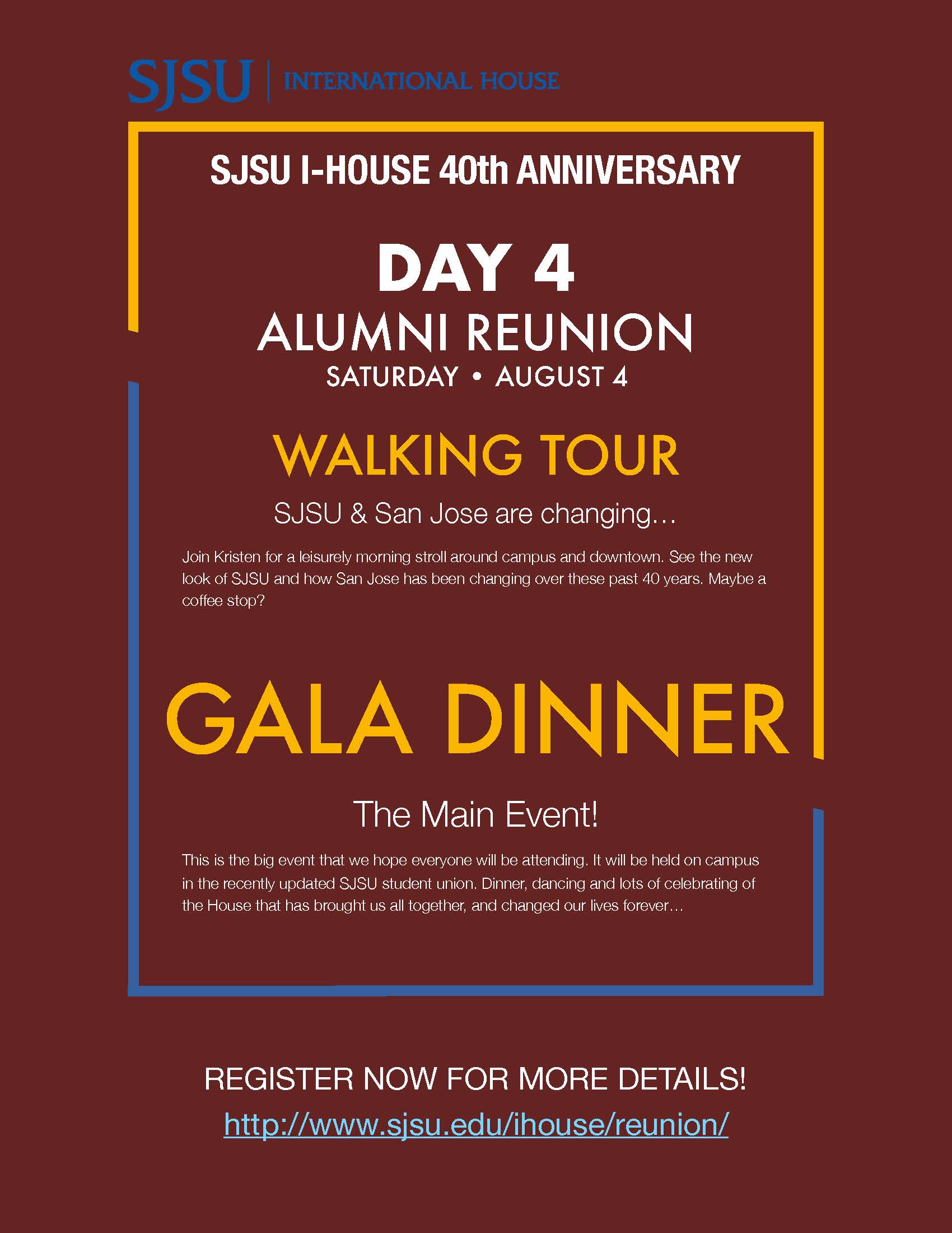 Reunion event flyer day 4