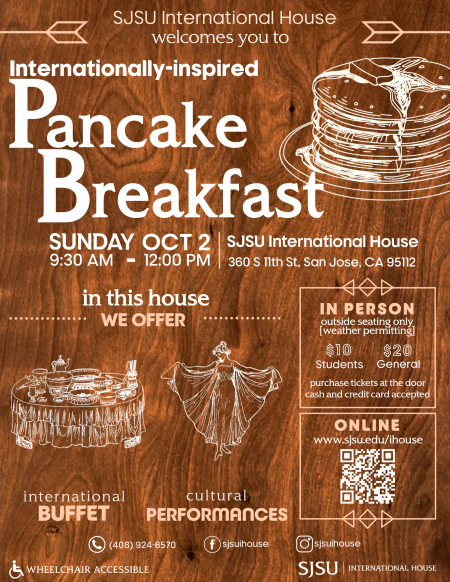 Internationally-inspired Pancake Breakfast fall 2022