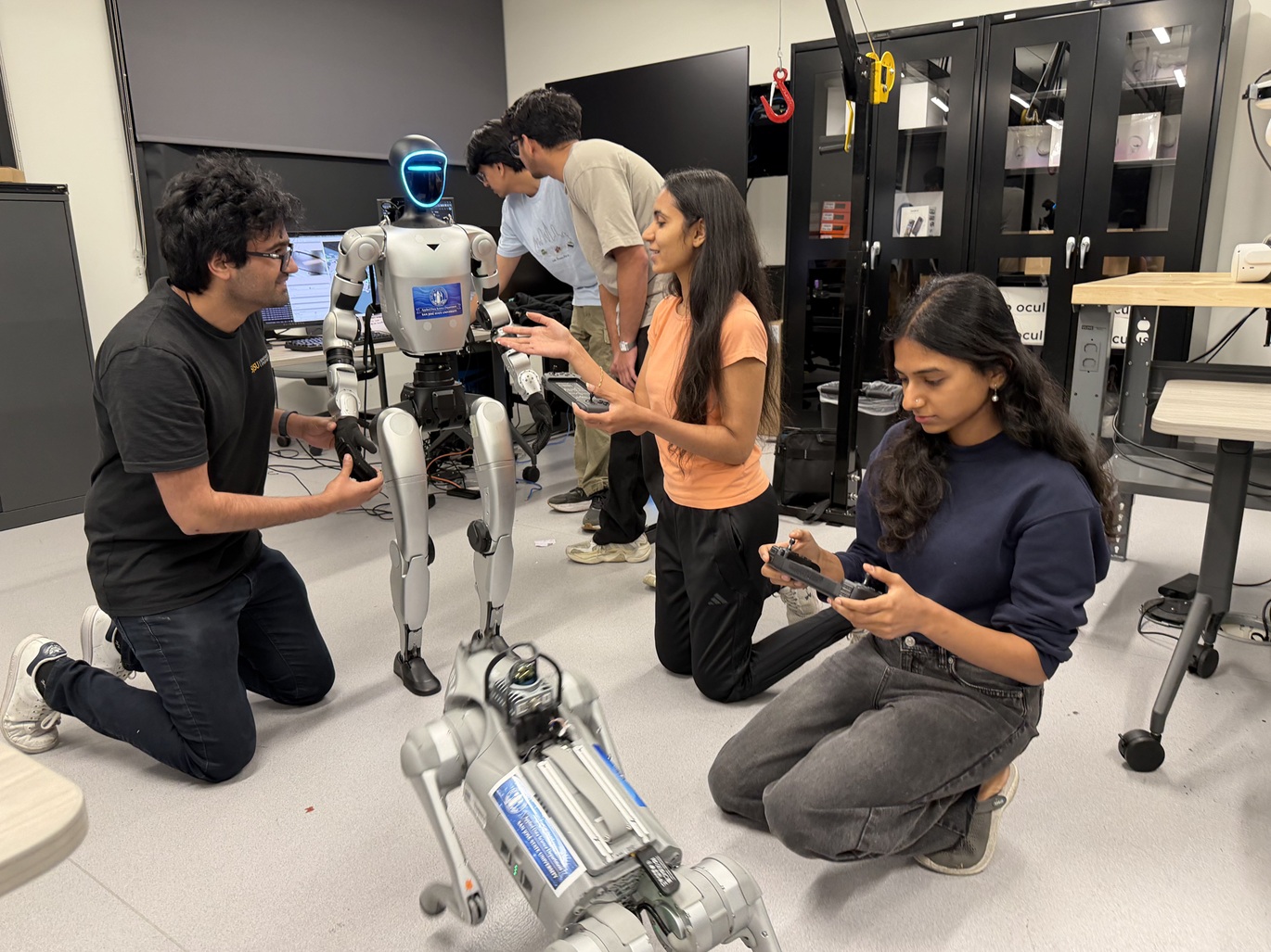 digital lab students building robots digital lab students building robots