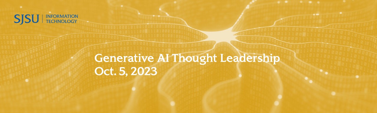 "Generative AI Thought Leadership, Oct. 5, 2023"