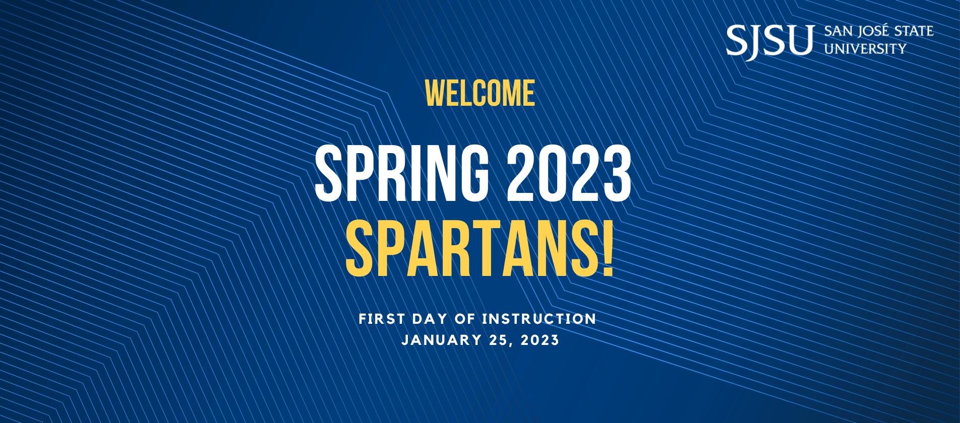 welcome back banner spring 2023