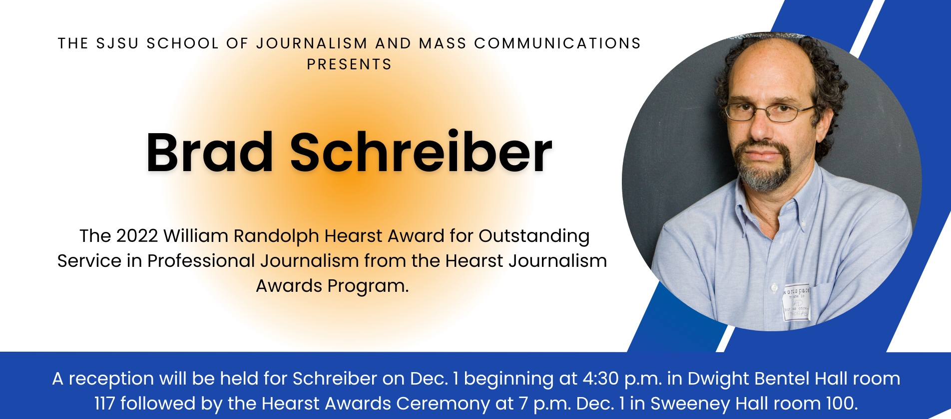 Banner of Brad Schreiber Honored with Hearst Award