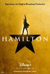 title Hamilton + Hamilton, raised left fist, atop a star