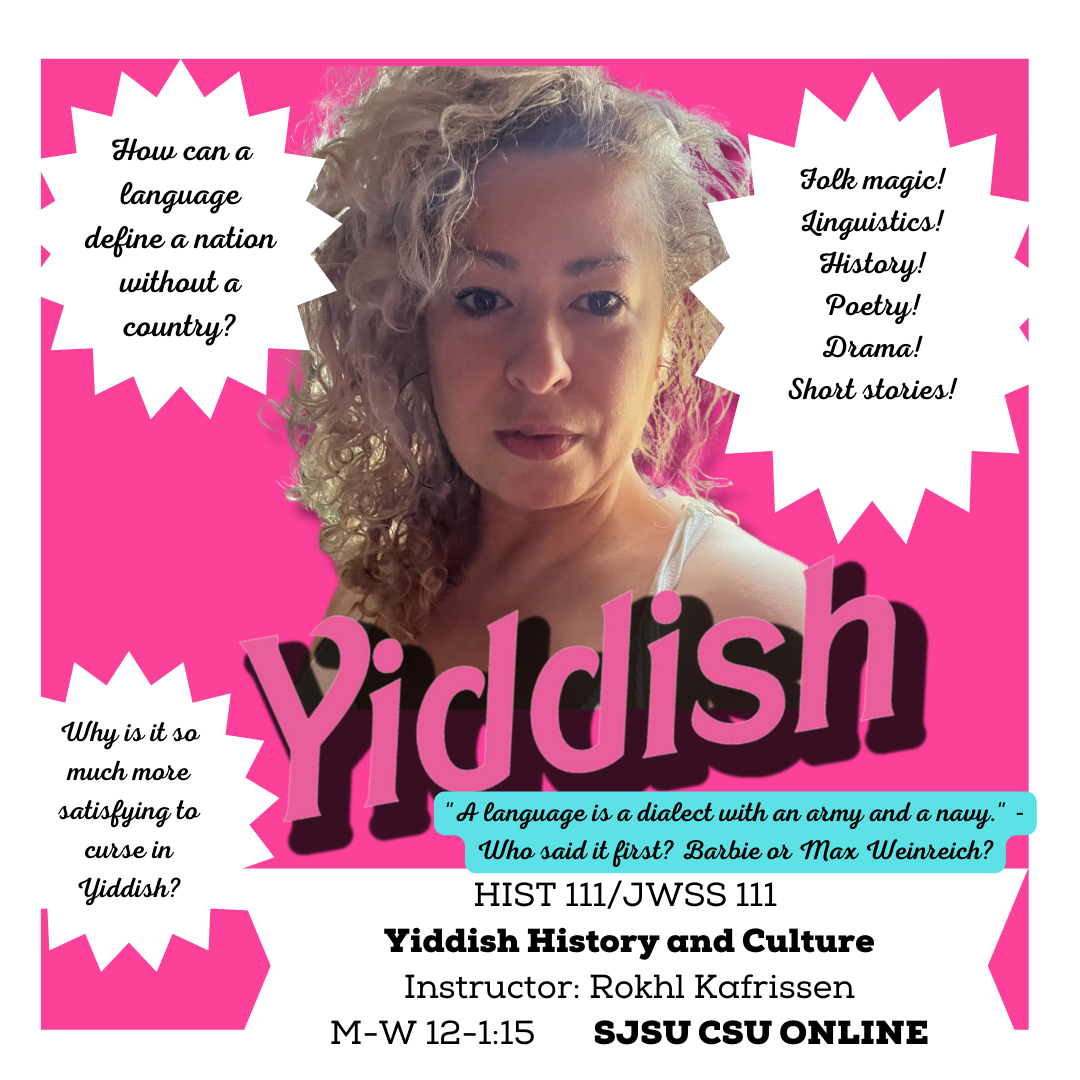 Yiddish History and Culture class announcement