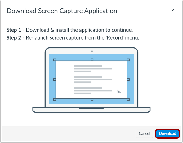 Download screen capture application