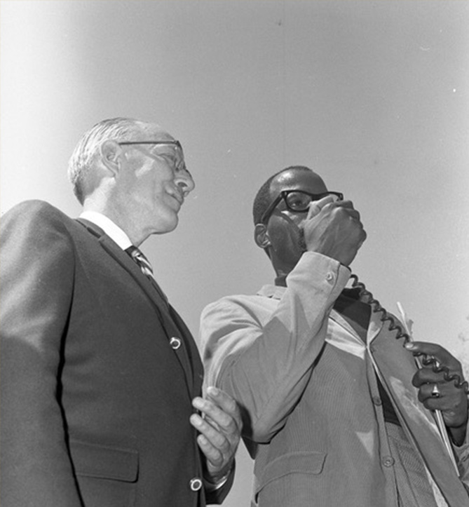 President Clark and Dr. Edwards in 1967.