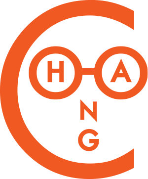 A logo mark made out of the letters CHANG.