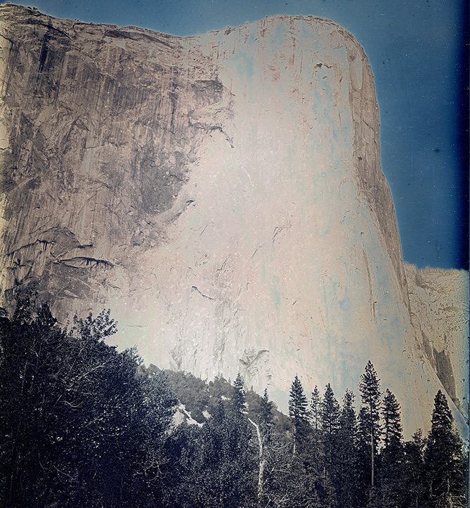 Daguerrotype of El Capitan by Binh Danh. Yosemite National Park, art, photography, Vietnamese American artist