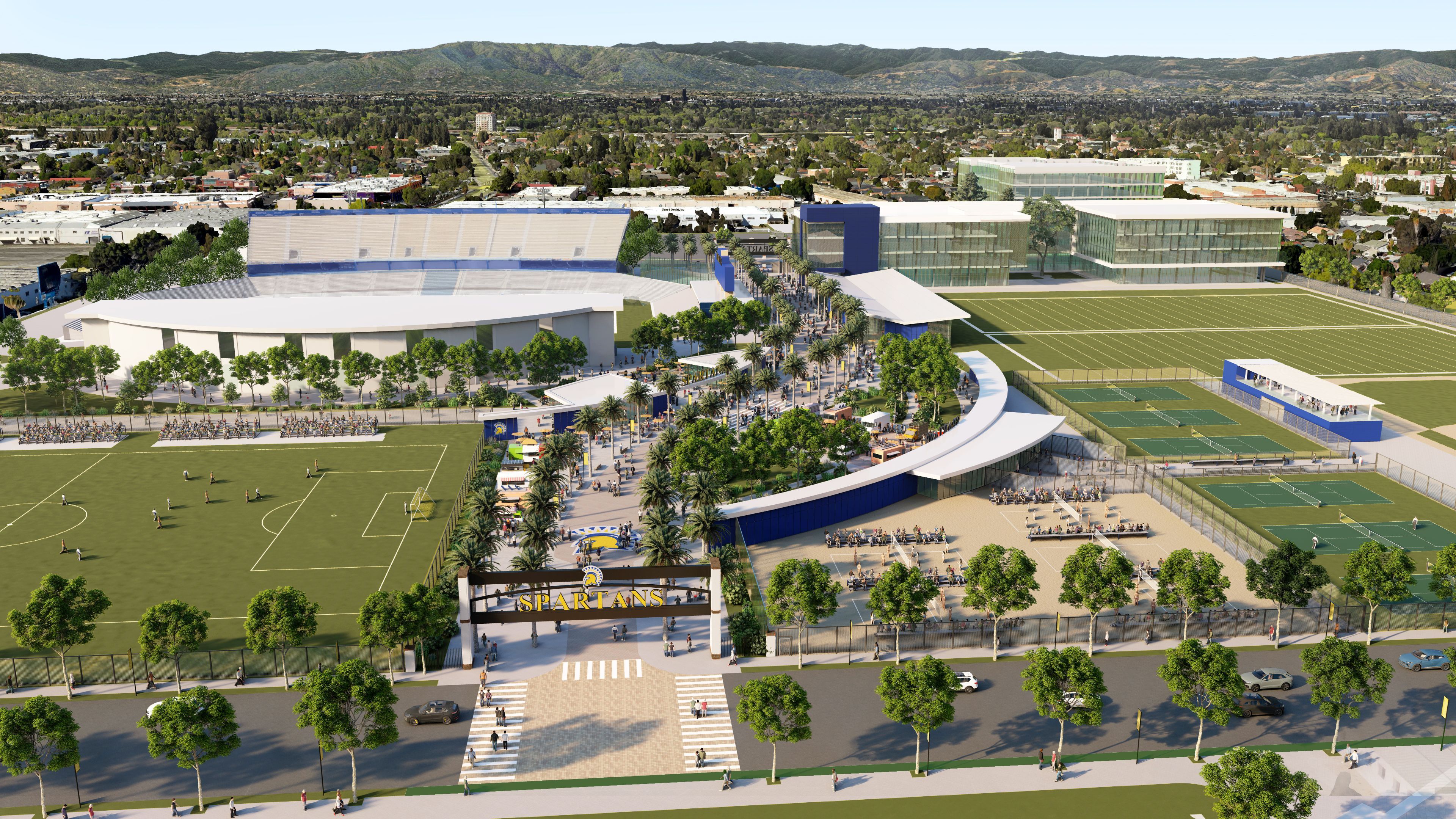 South campus' new stadium way reconfigured to better support an engaging fan game day experience.