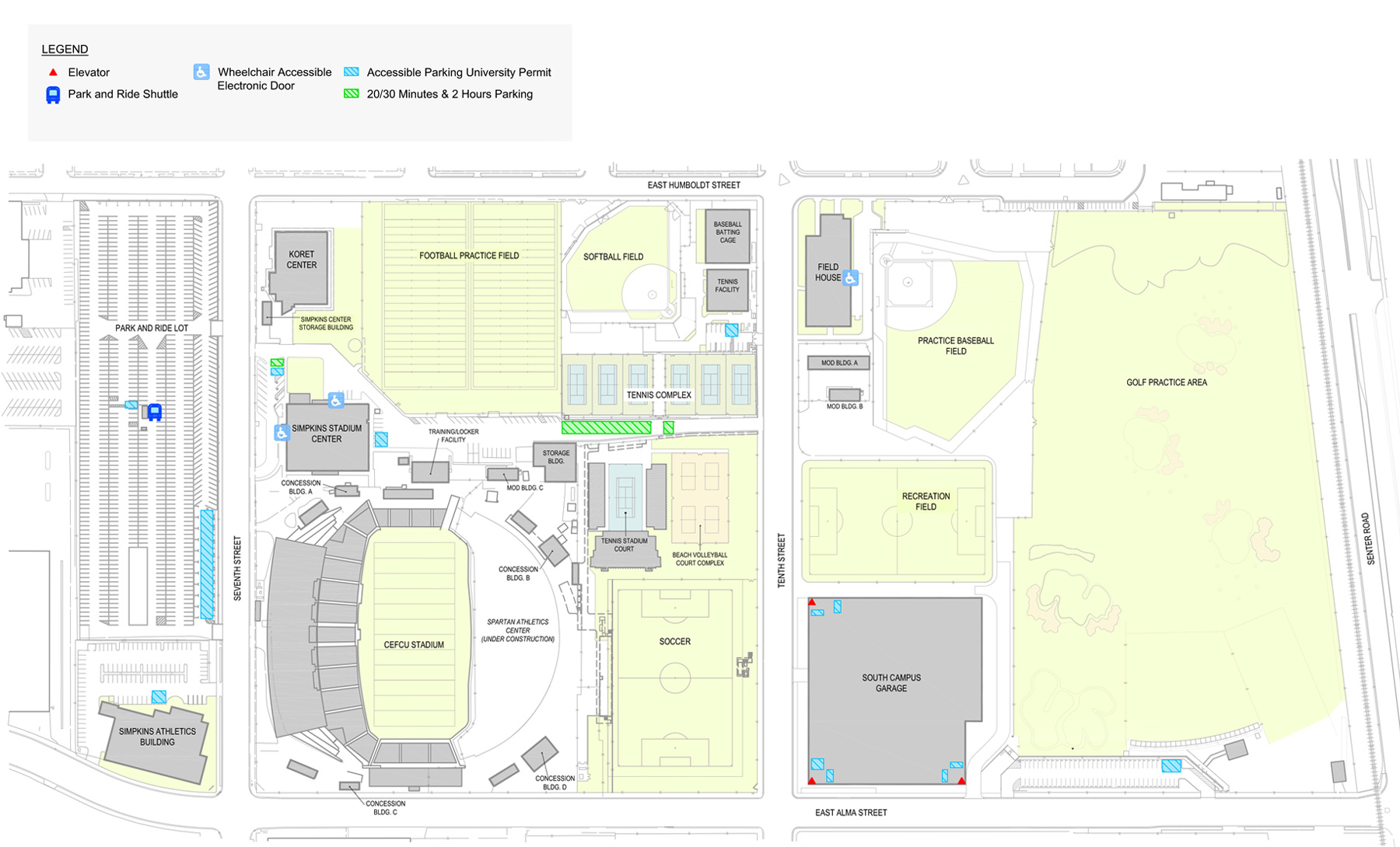 South Campus Map.