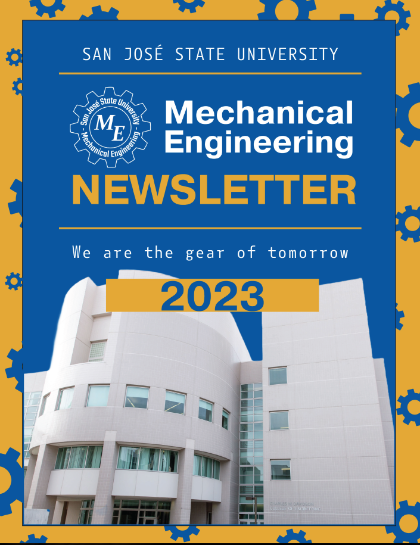 Front page of the 2023 ME Department Newsletter