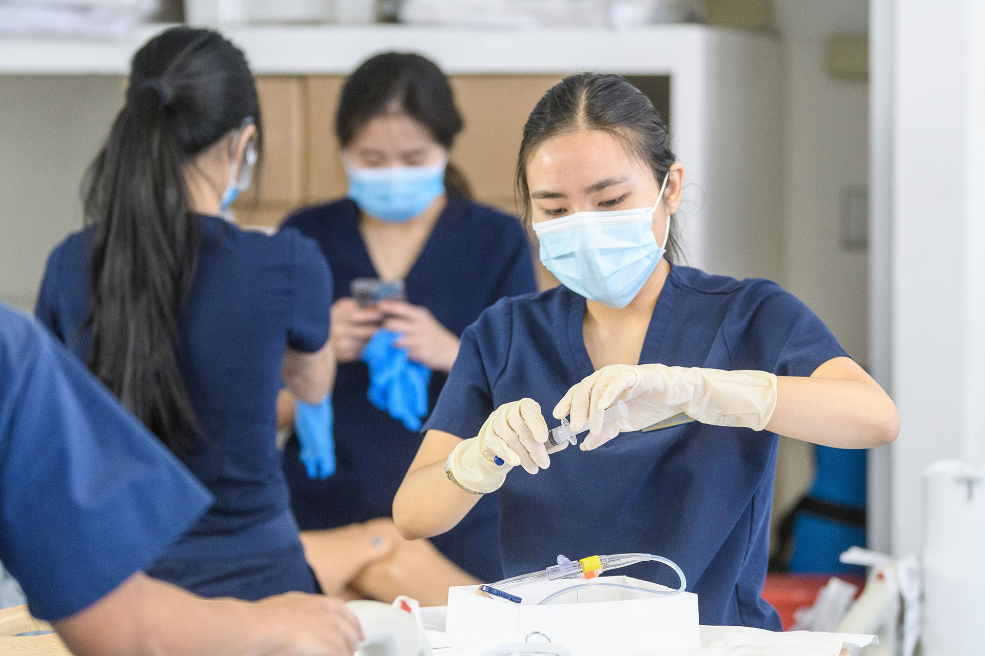 Female nursing student