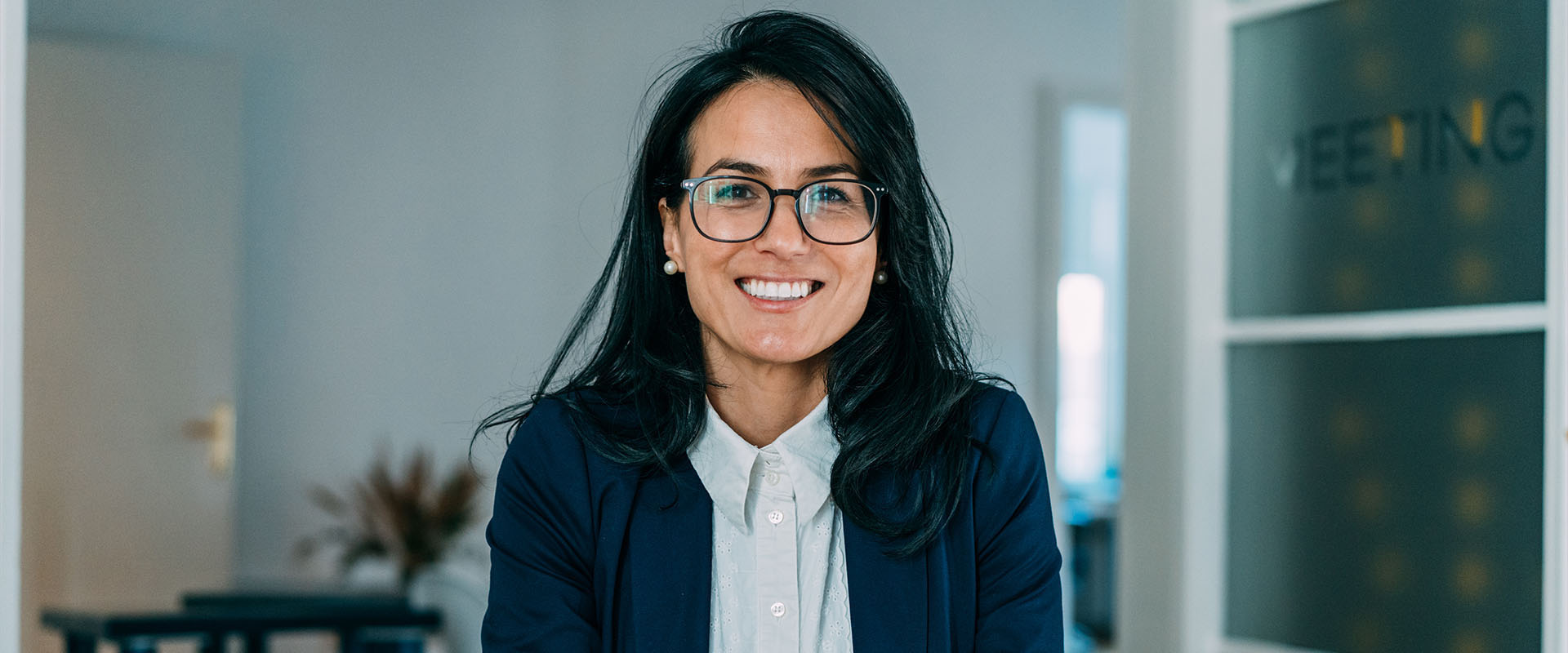 Female tax professional in an office