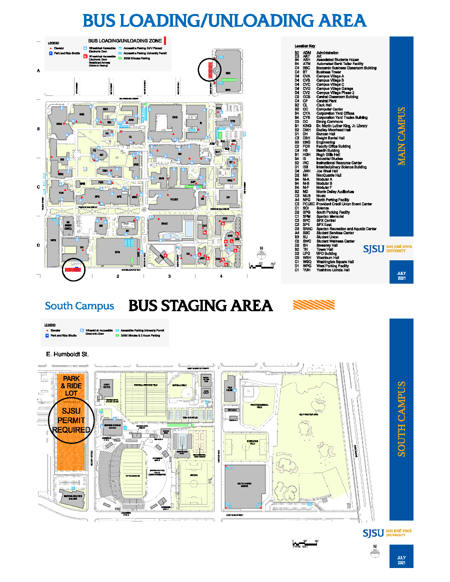 Bus Loading/Unloading Areas