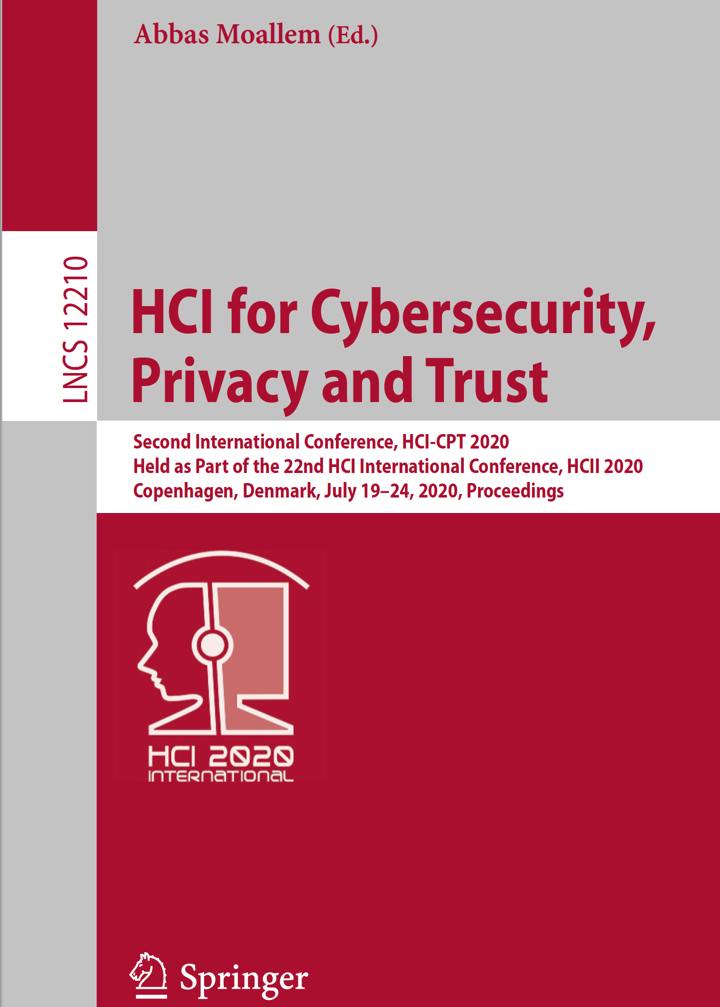 HCI for Cybersecurity and Trusy 2020