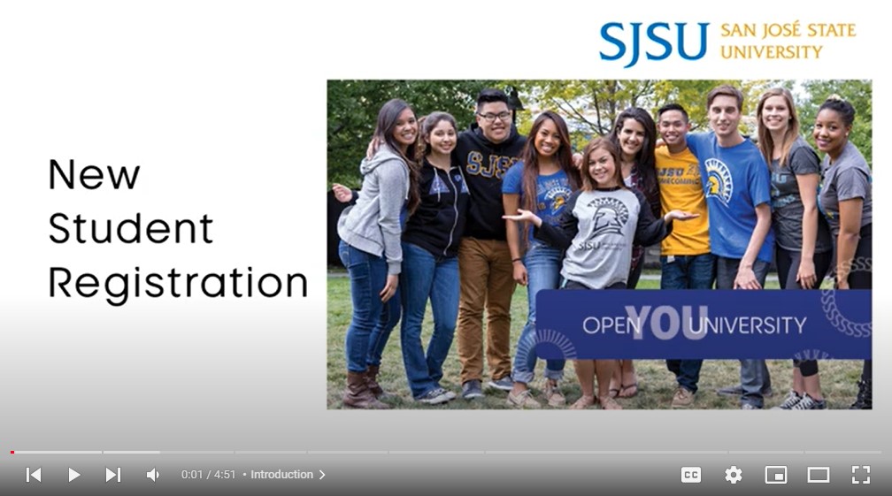 This tutorial will show first-time students to Open University how to create their student account on MySJSU with the Quick Admit feature.