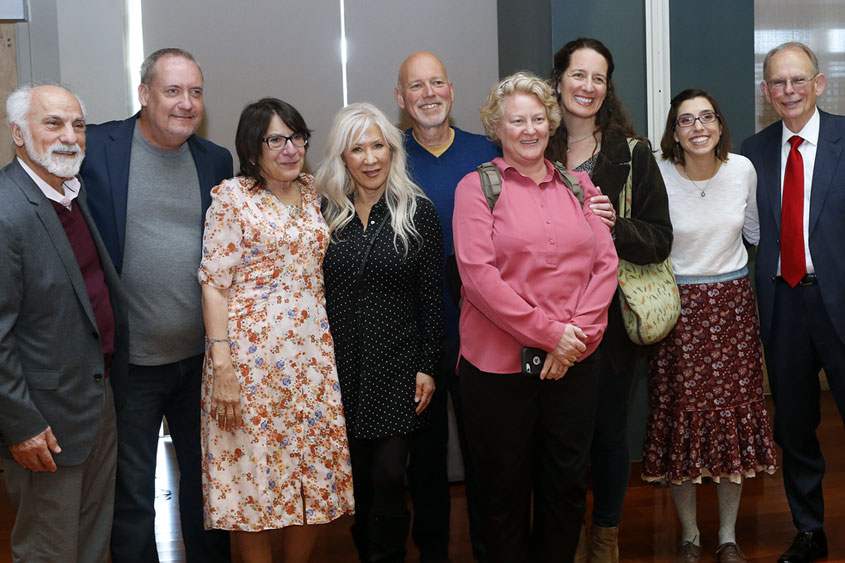 Faculty members gather for the Faculty Service awards.