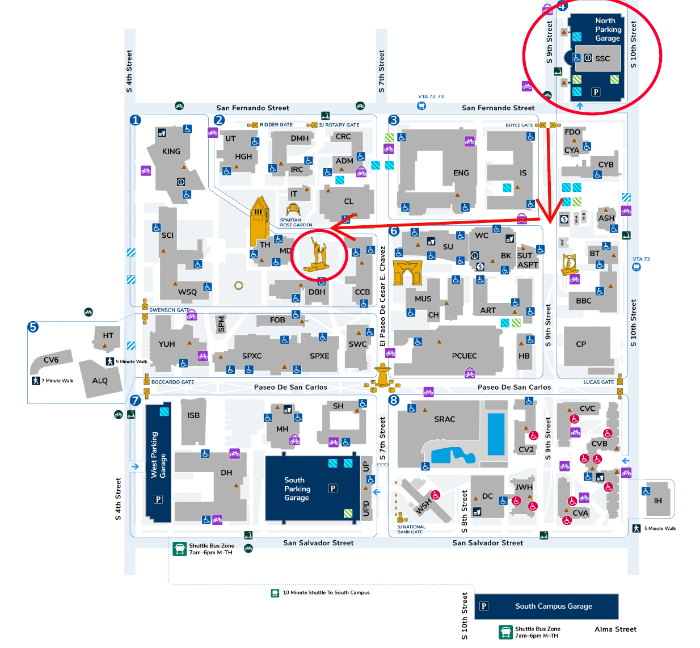 SJSU map SJSU map