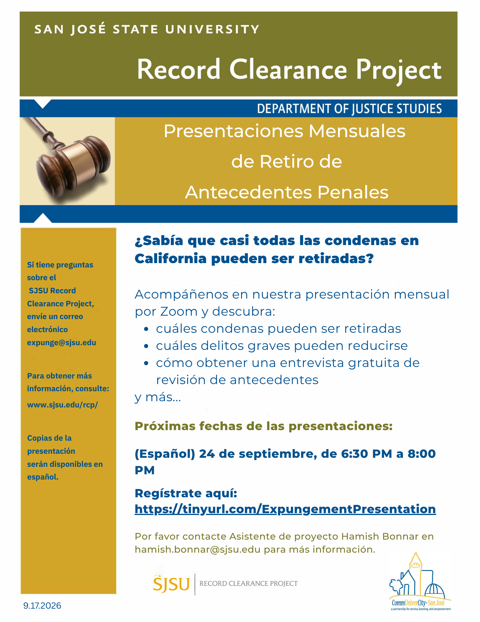 Prersentaciones Mensuales de Retiro de Antecedentes Penales Prersentaciones Mensuales de Retiro de Antecedentes Penales