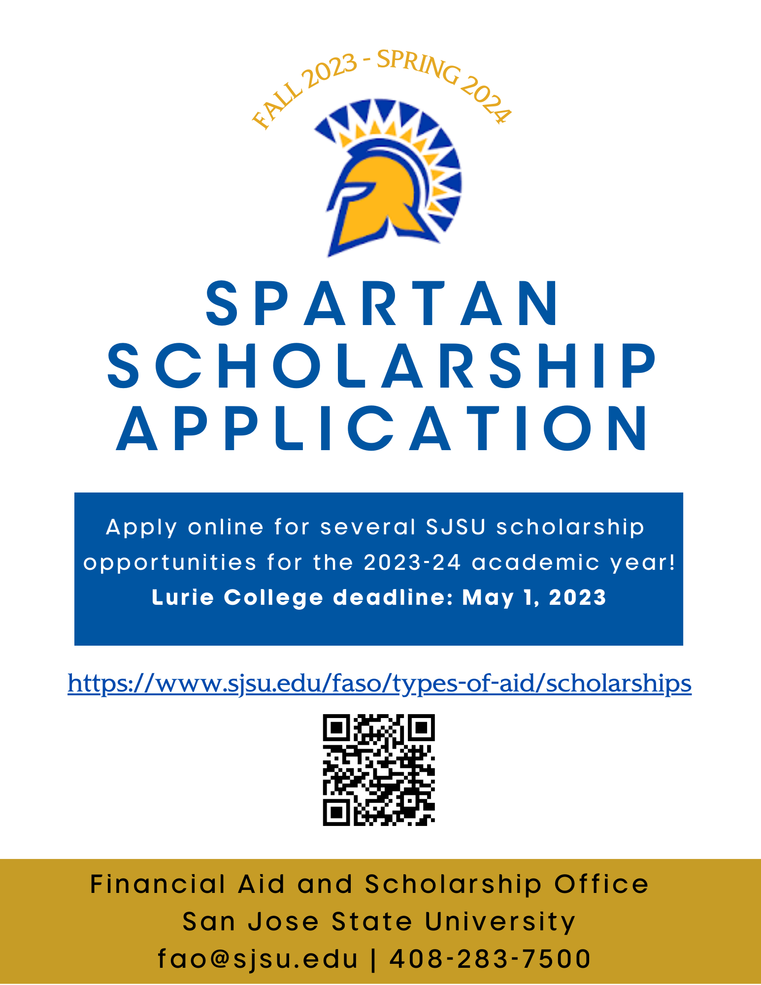 Spartan Scholarship 2023-24
