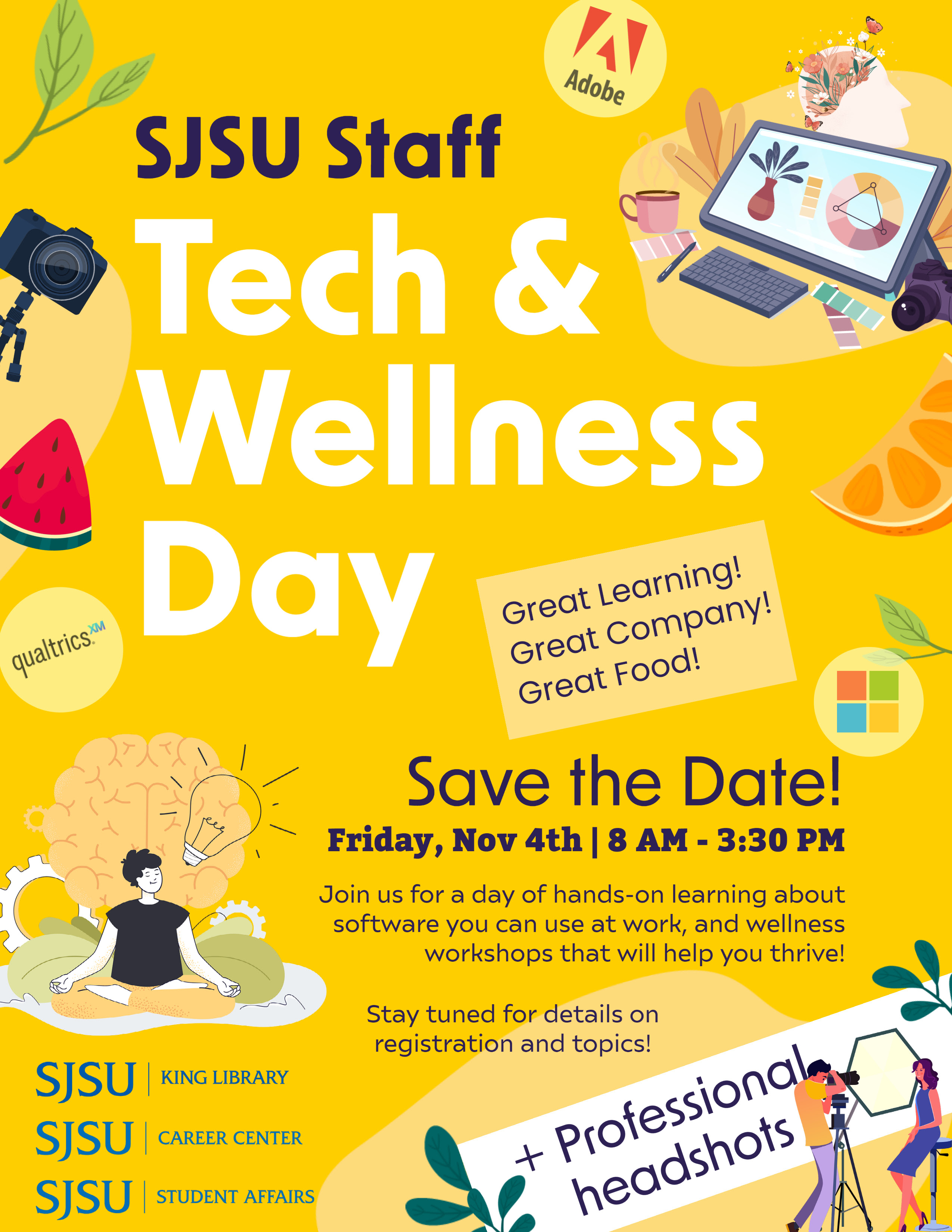 Poster for Tech and Wellness Day