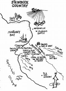 Steinbeck Country Map