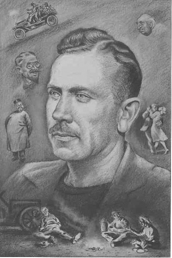 Drawing of John Steinbeck