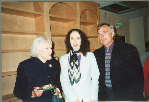 Dr. Cox with Joyce Carol Oates and Paul Douglass