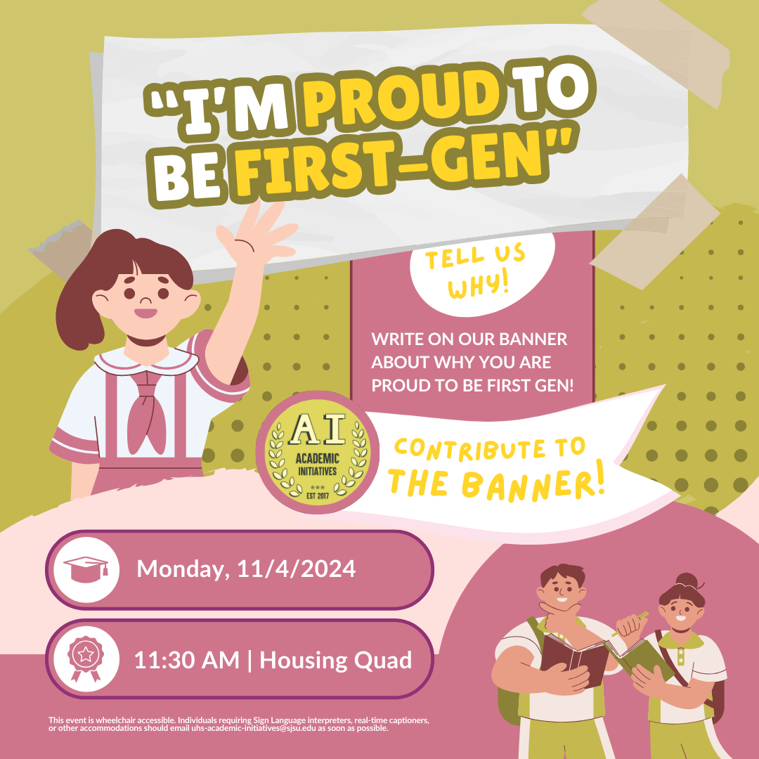 Tabling event for First Gen Celebration.