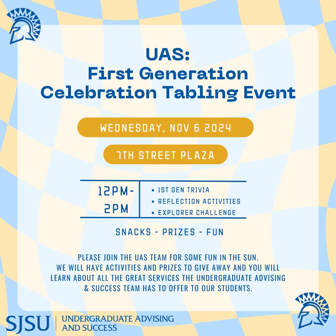 UAS Tabling Event at the First Gen Celebration.
