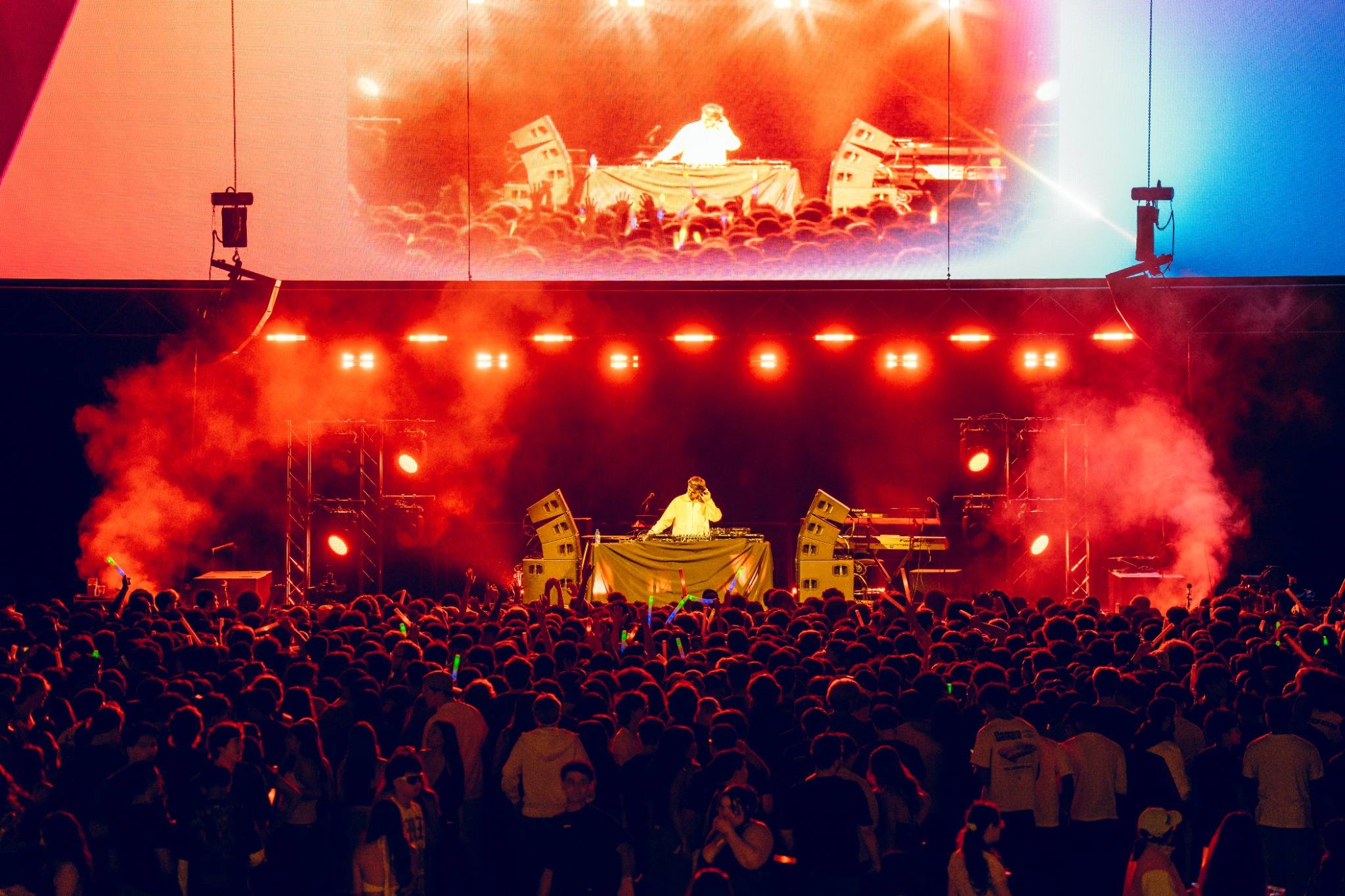 Spartan Fest Concert stage with dancing students
