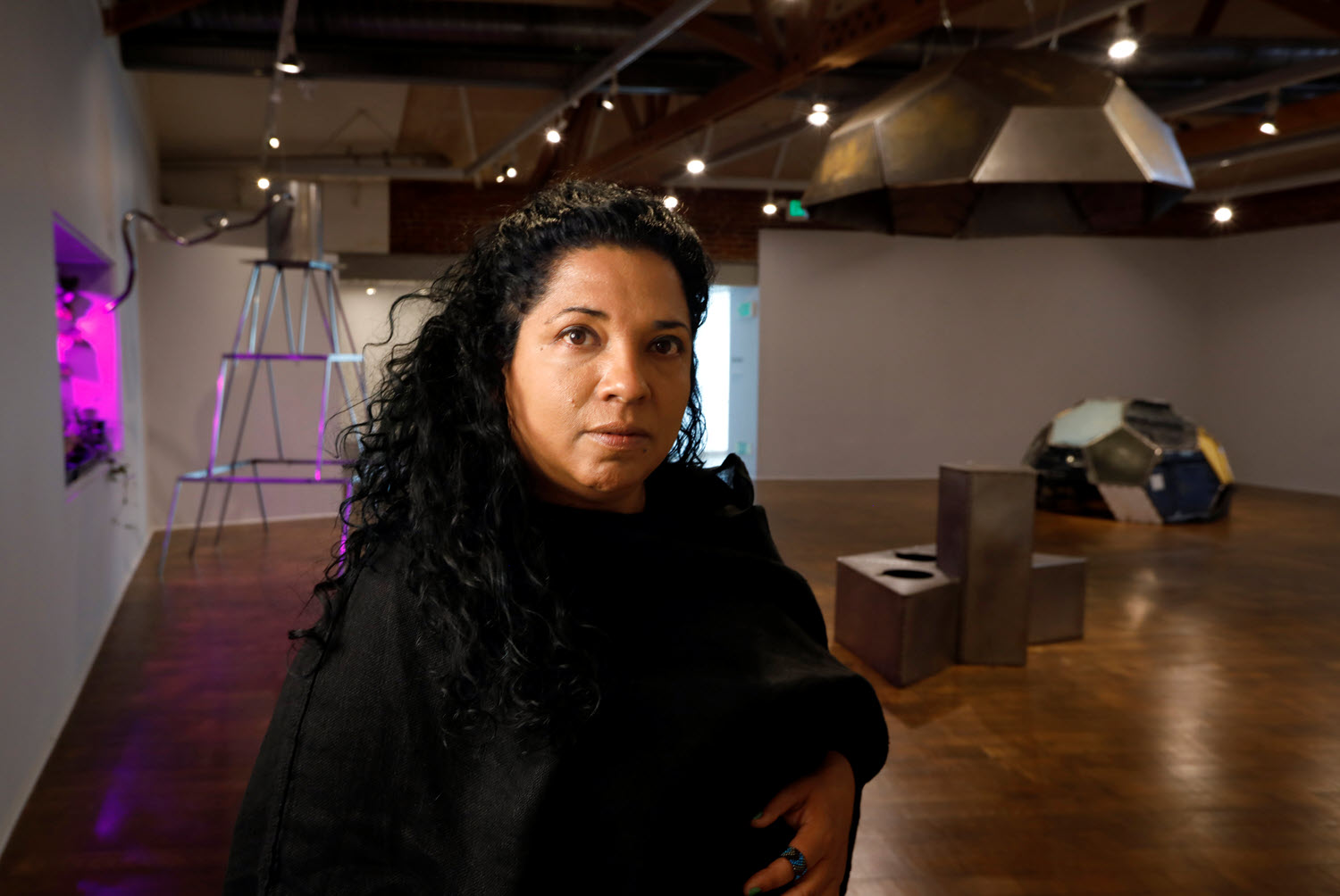 Artist Beatriz Cortez. Photo credit Carolyn Cole, LA Times. Courtesy of the artist and Commonwealth and Council.
