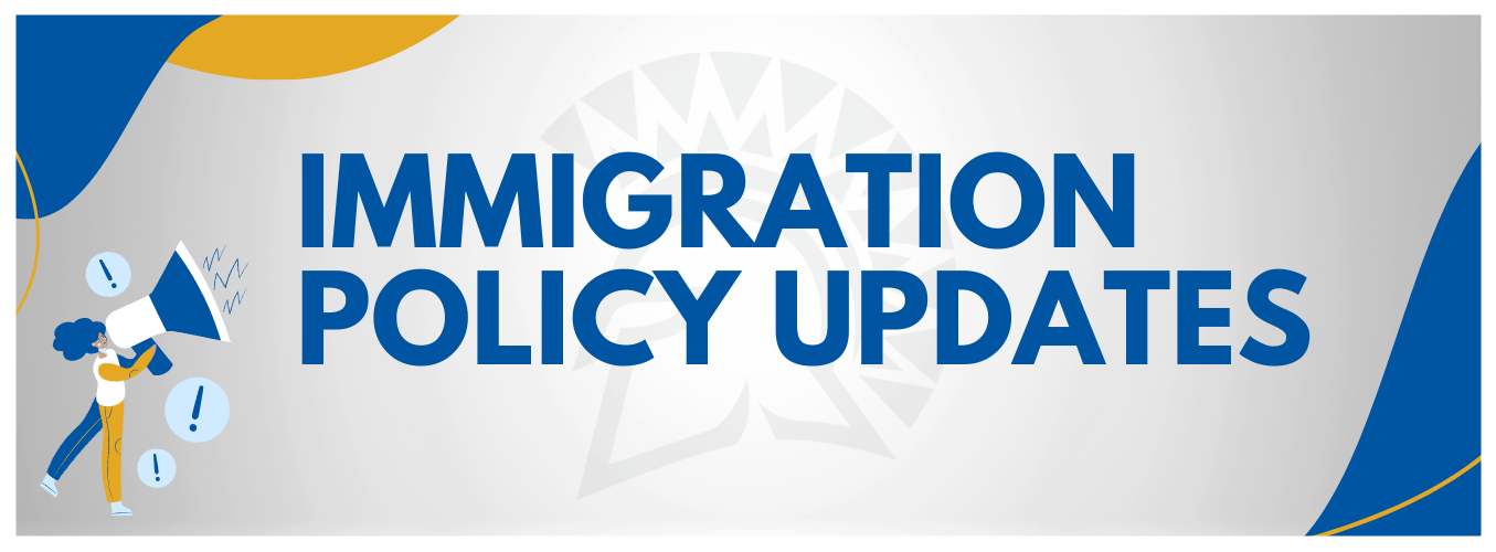 Immigration updates web page