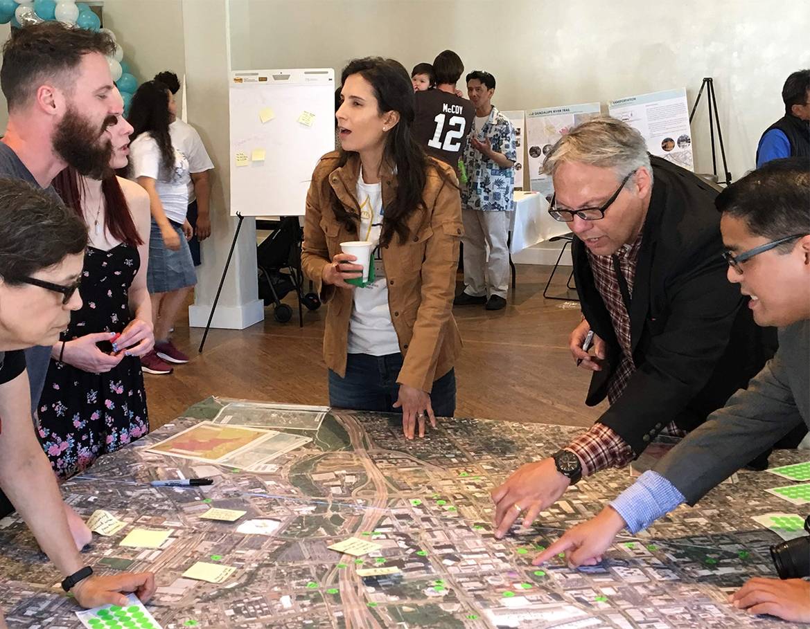 Students, residents and city leaders work together to vision their community.