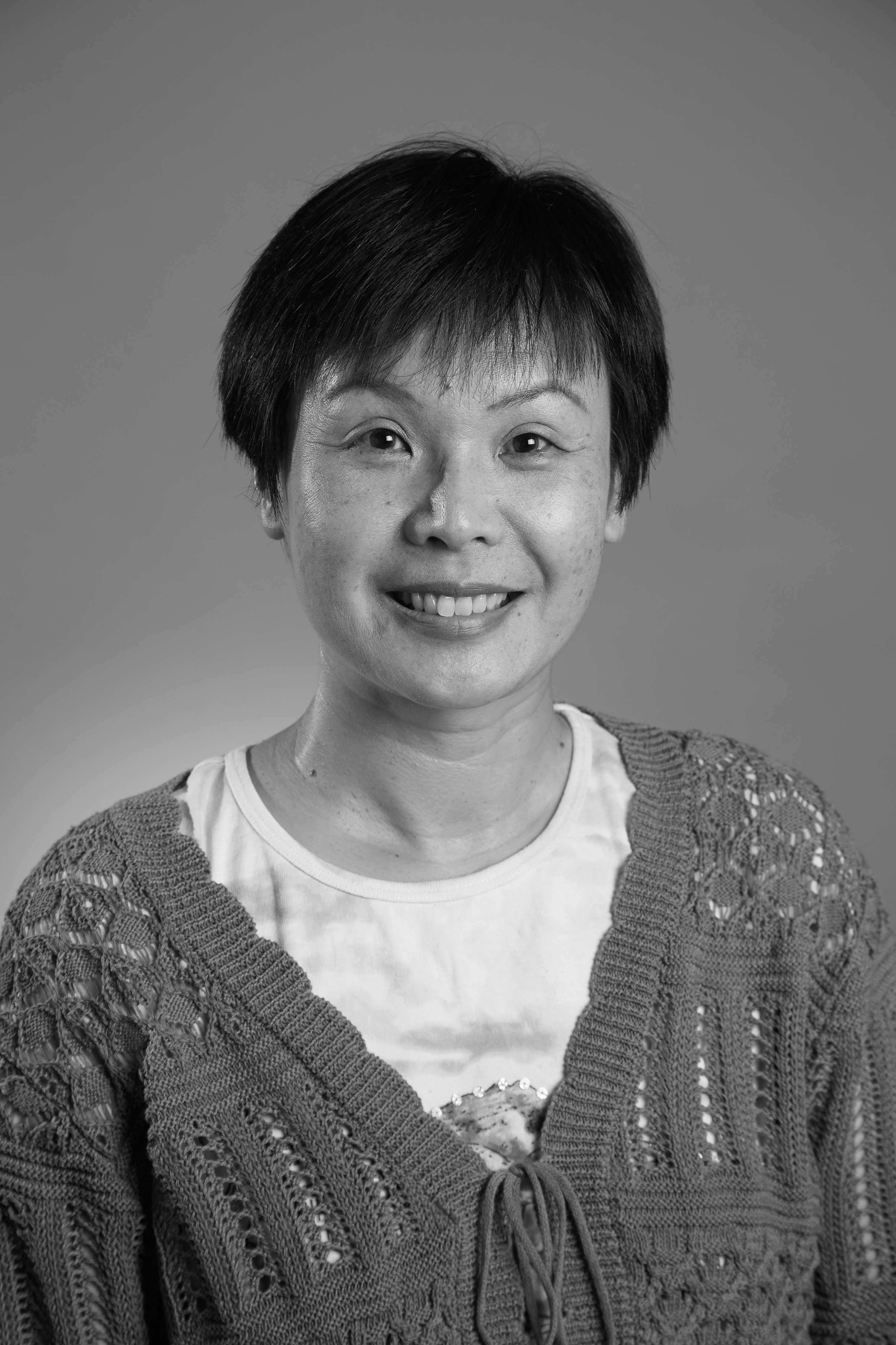 Black and white photo of Yasue Yanai