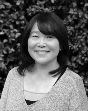 Photo of Ms. Kaoru Hollin in black and white