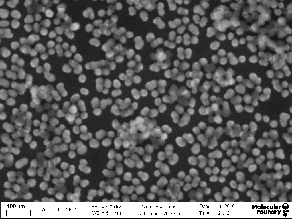 SiO2 nanoparticles cluster