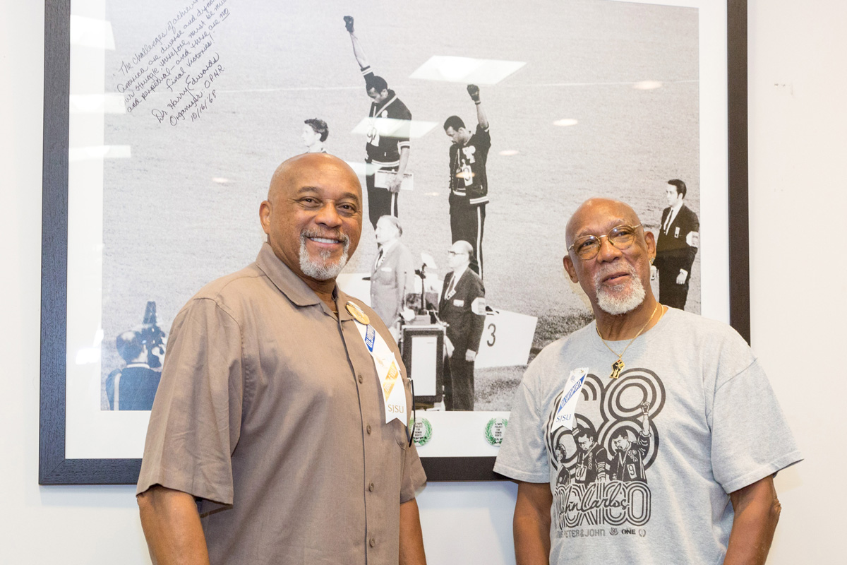 Tommie Smith and John Carlos.