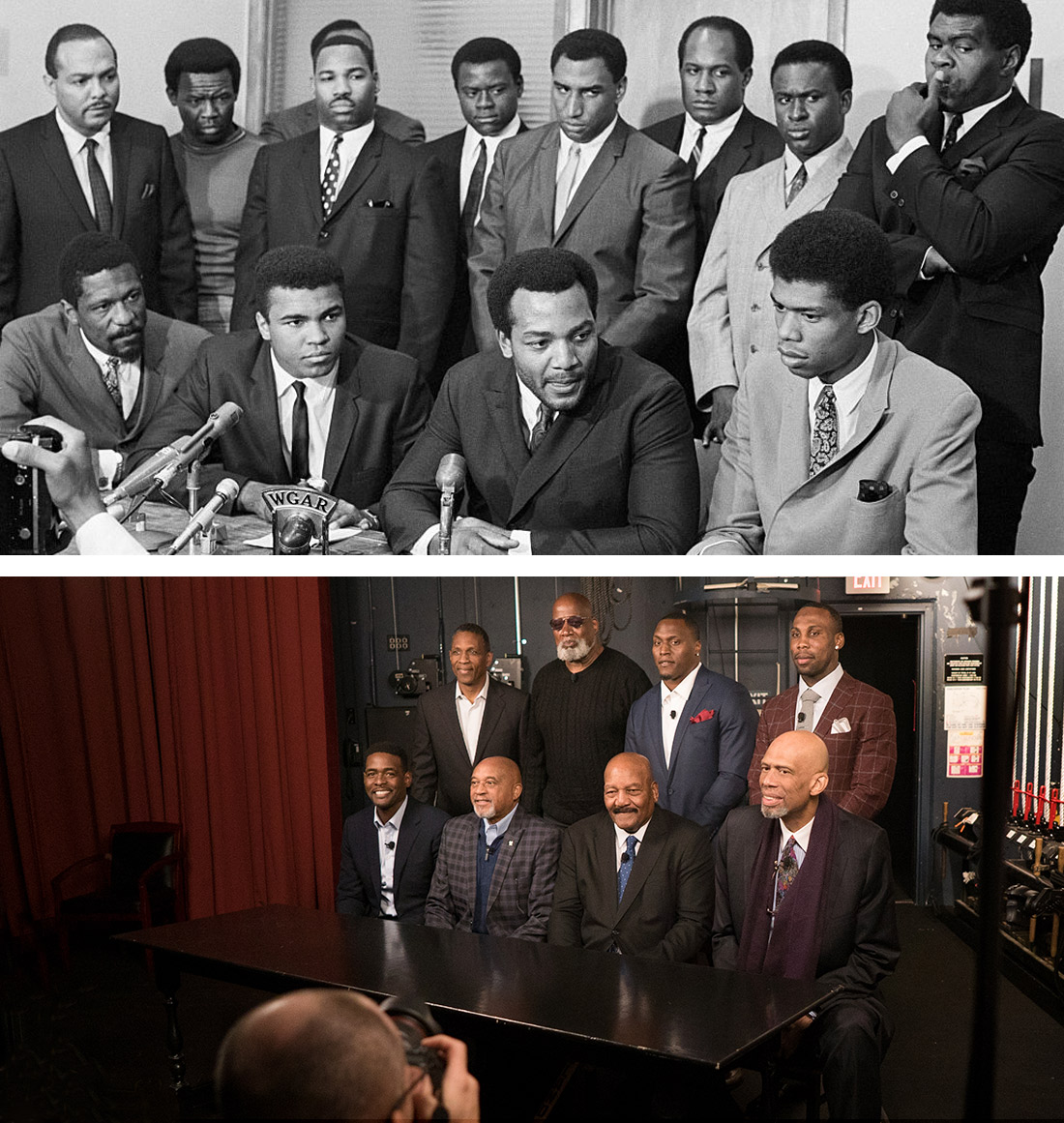 A meeting of top African-American athletes in 1967.