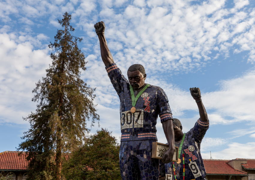 Image by David Schmitz Photography of the Tommie Smith and John Carlos statue